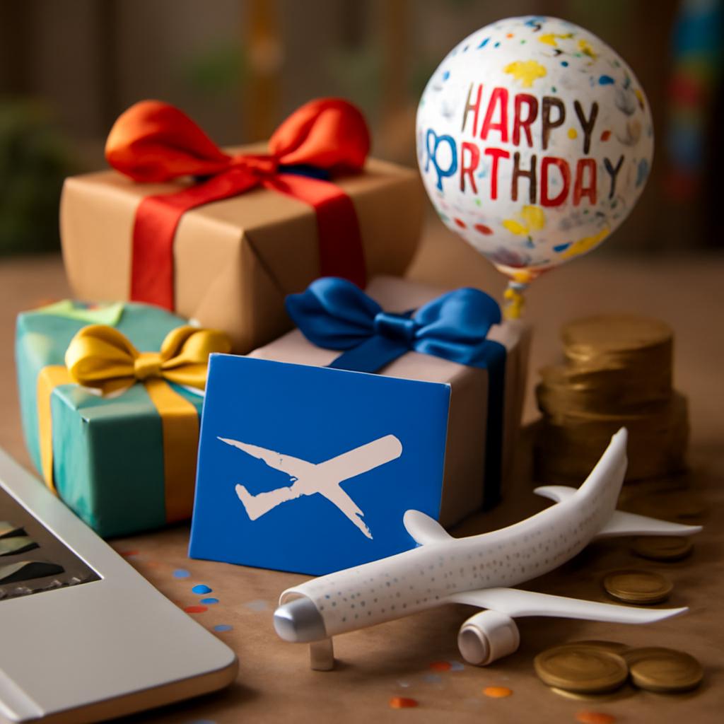 pontos para resgatar presentes em aniversários