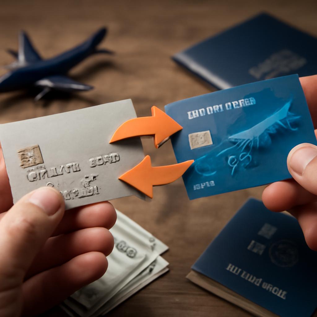 transferir pontos entre cartões diferentes