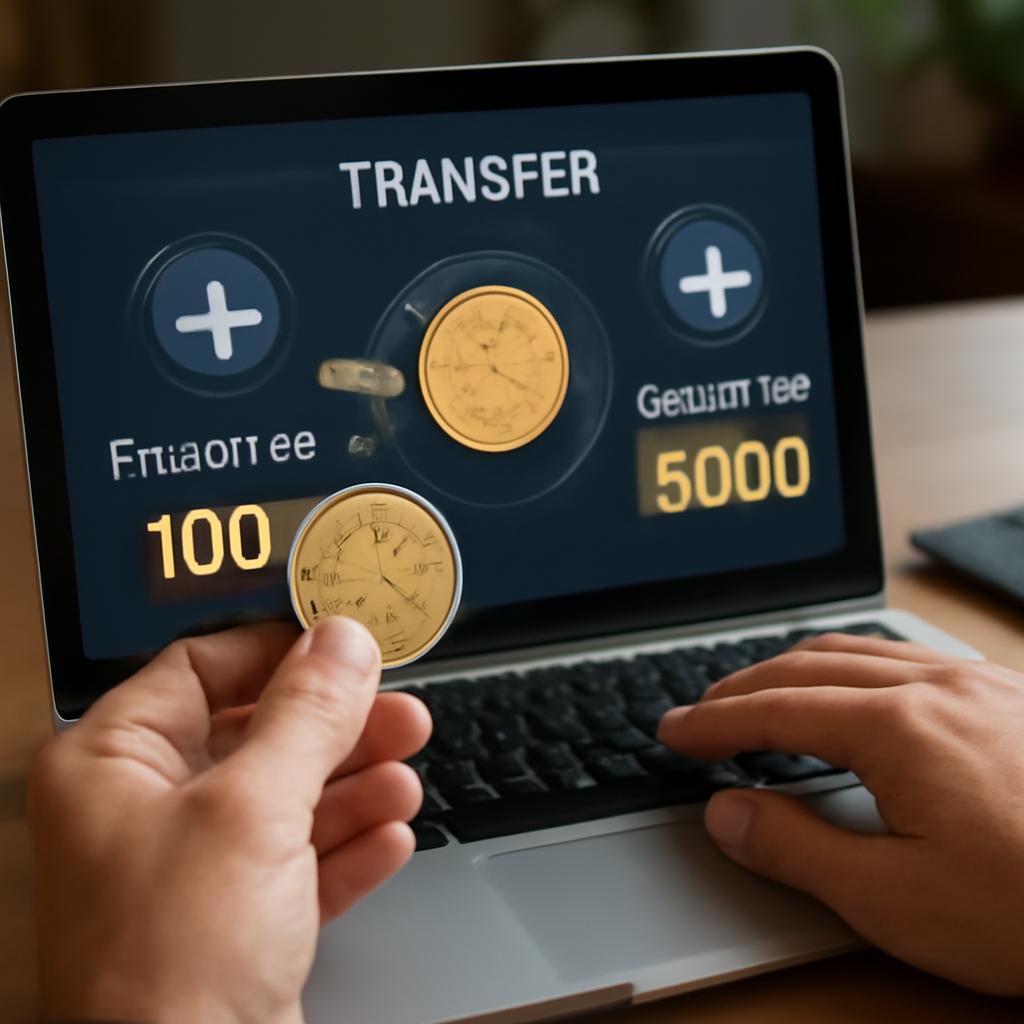 transferir pontos entre contas