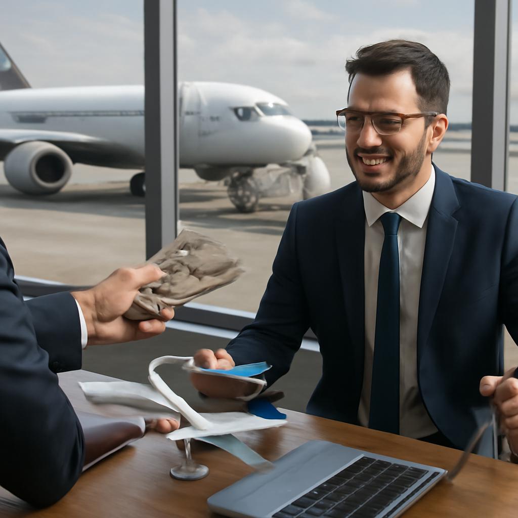vender milhas para viagens de negócios