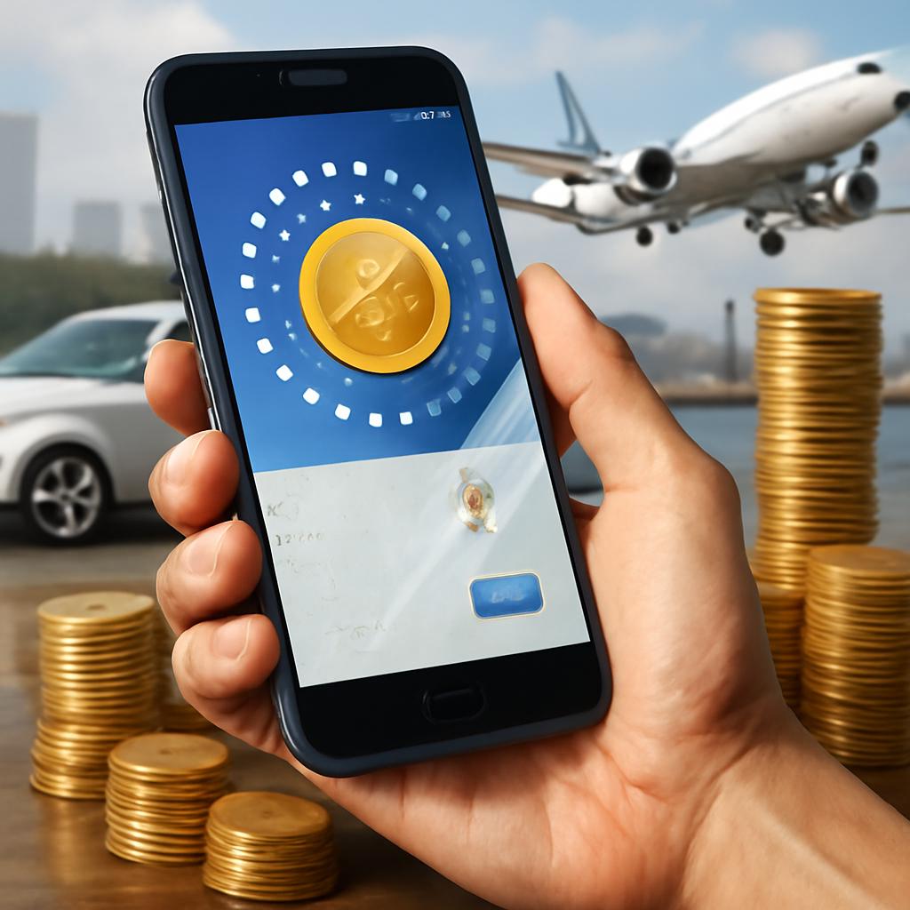 acúmulo de pontos em aplicativos de transporte