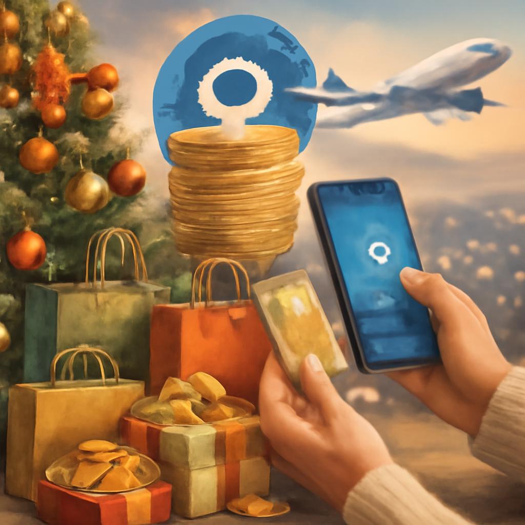 acúmulo de pontos em compras de fim de ano