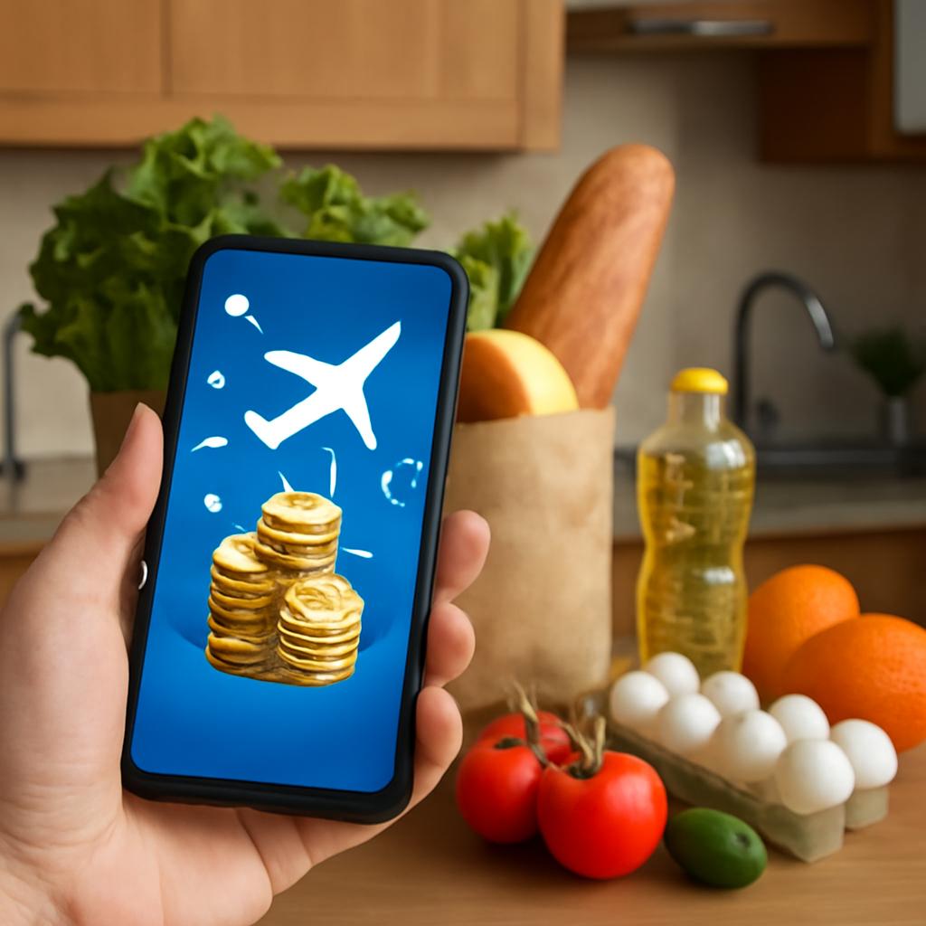 acúmulo de pontos em compras de supermercado delivery