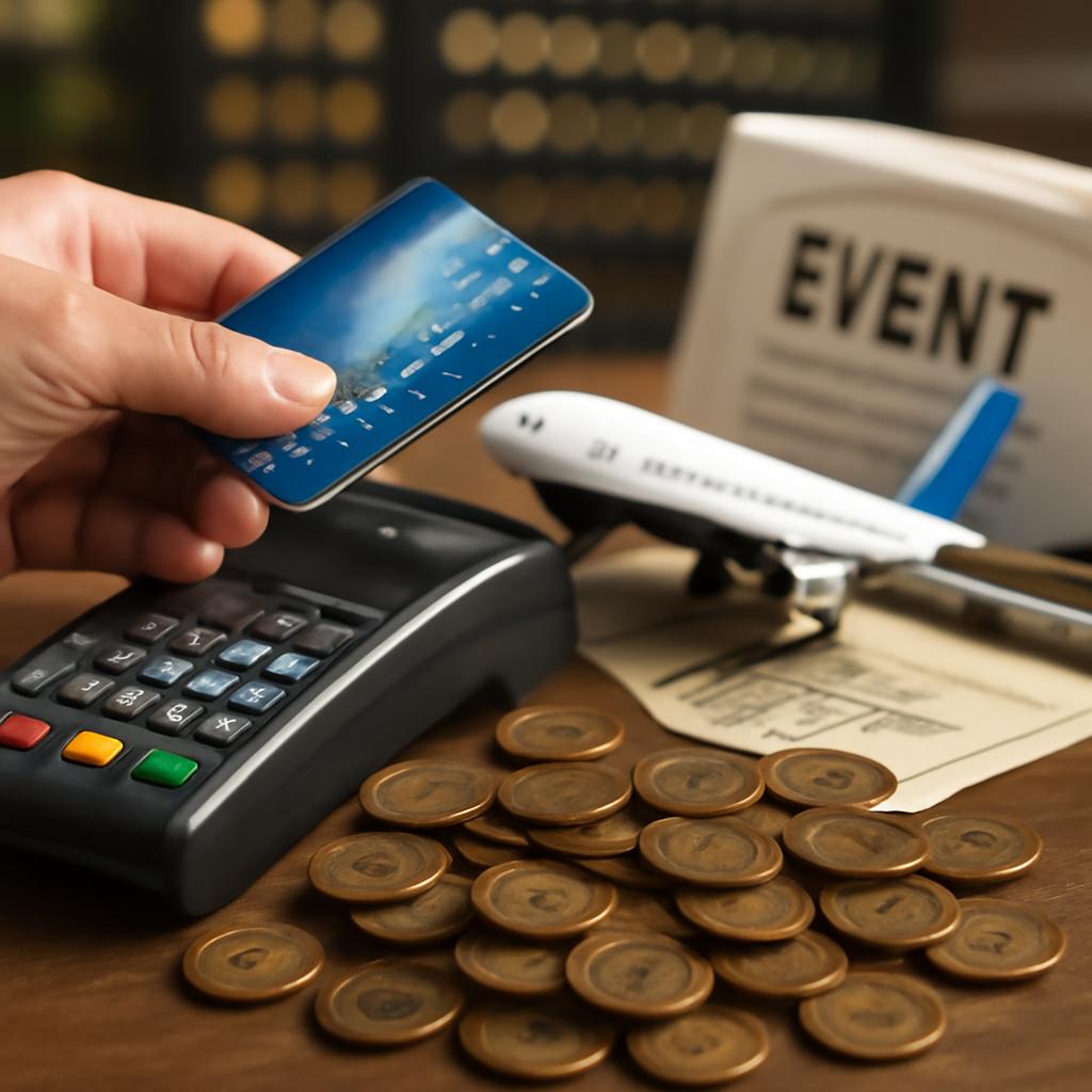 acúmulo de pontos em pagamentos de taxas de eventos