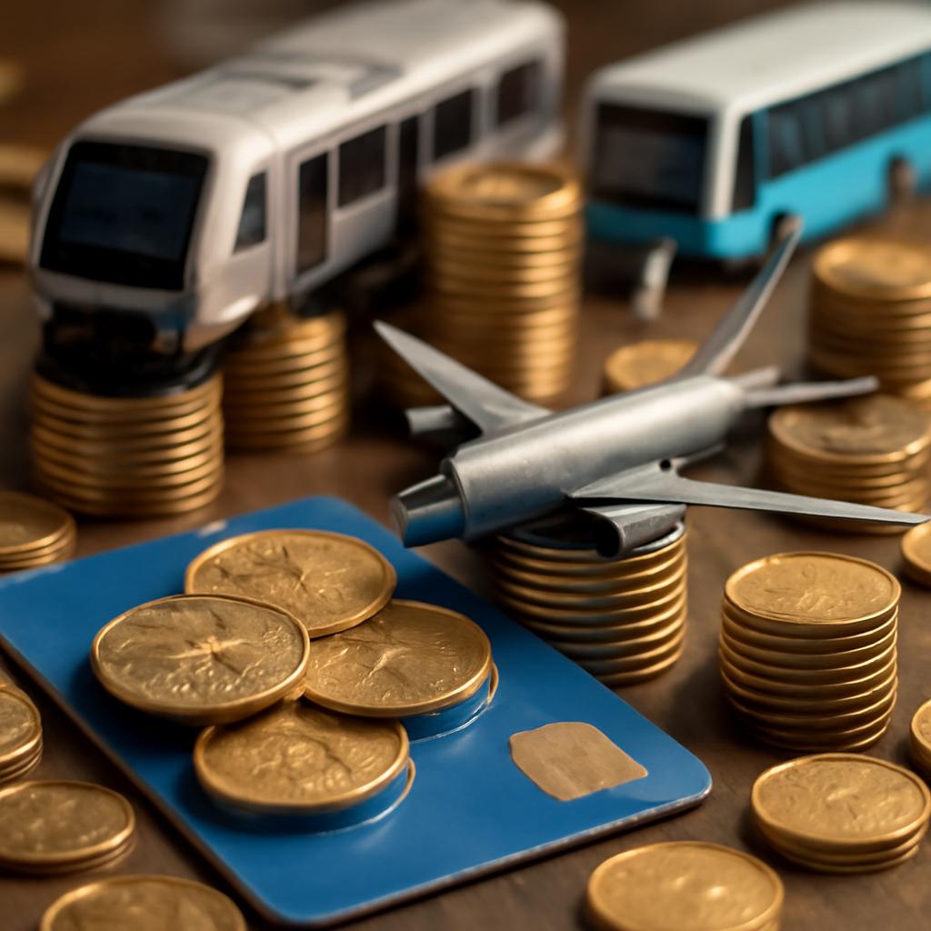acúmulo de pontos para despesas com transporte público