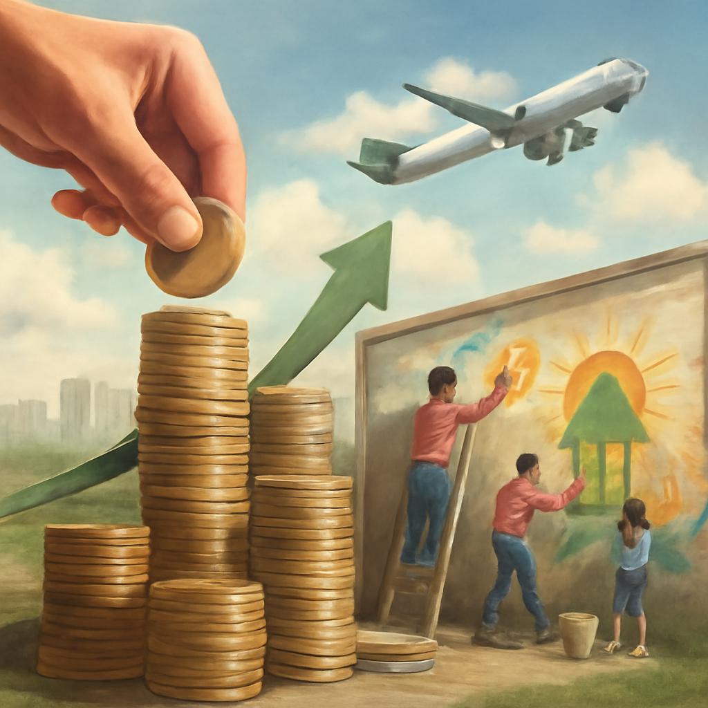 acúmulo progressivo para pagamentos de projetos sociais