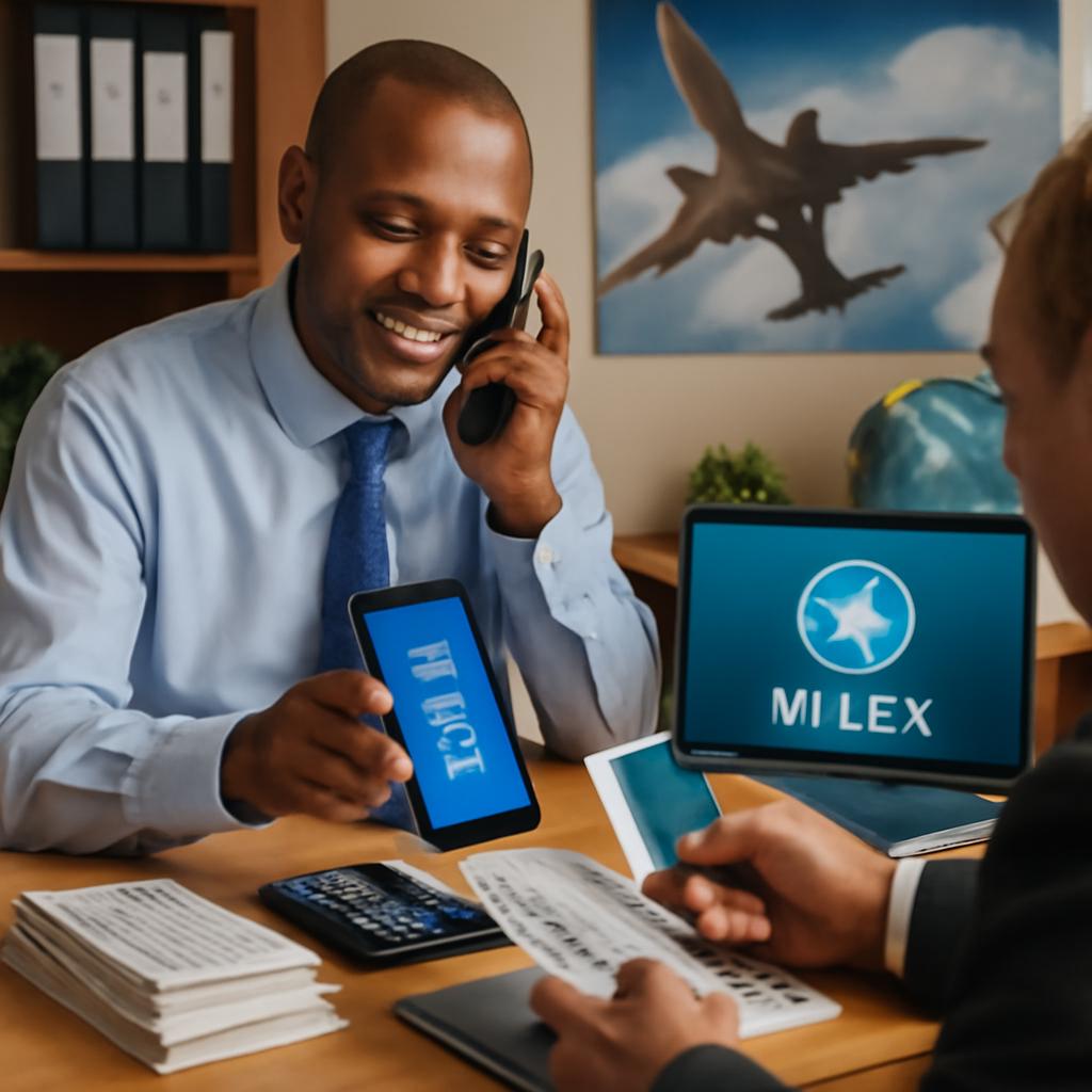 balcão de milhas recursos para recebimento por telefone