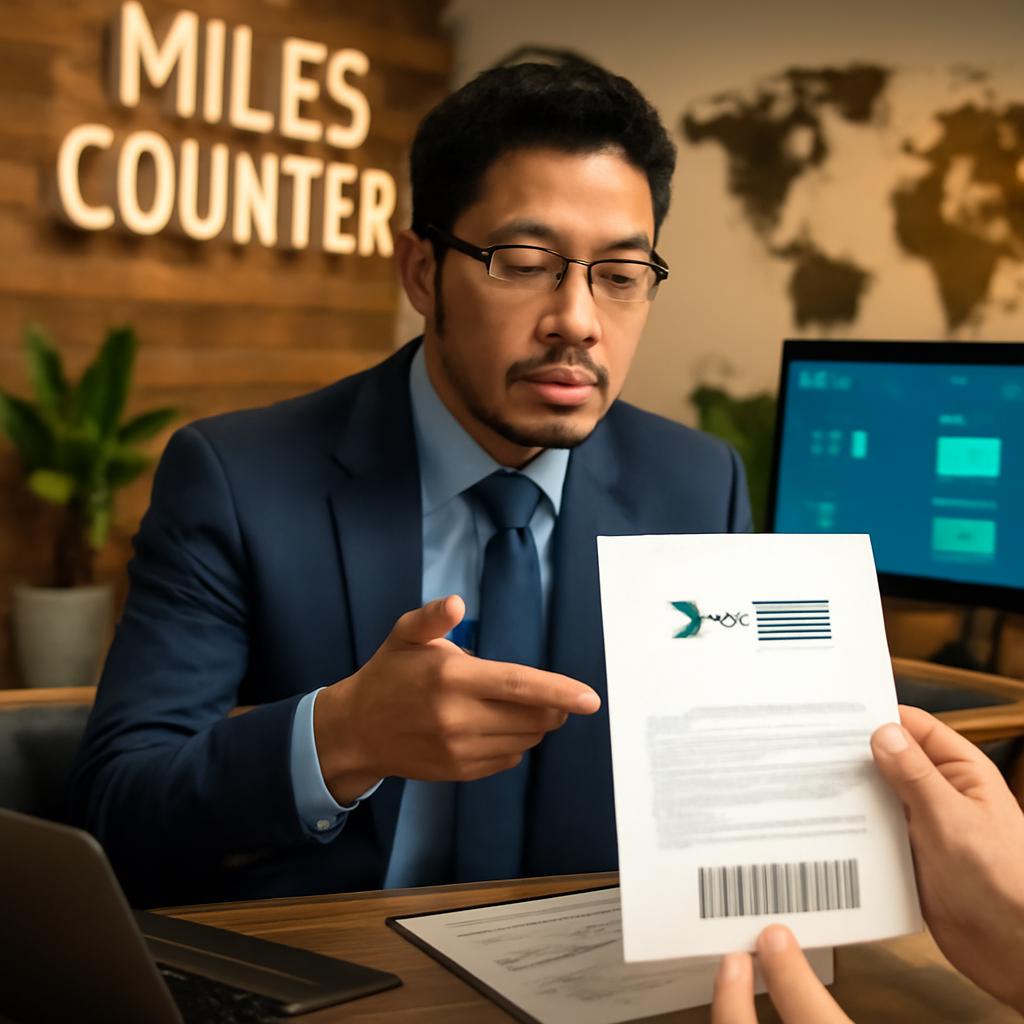 balcao de milhas tutorial sobre anexar comprovante de indicação