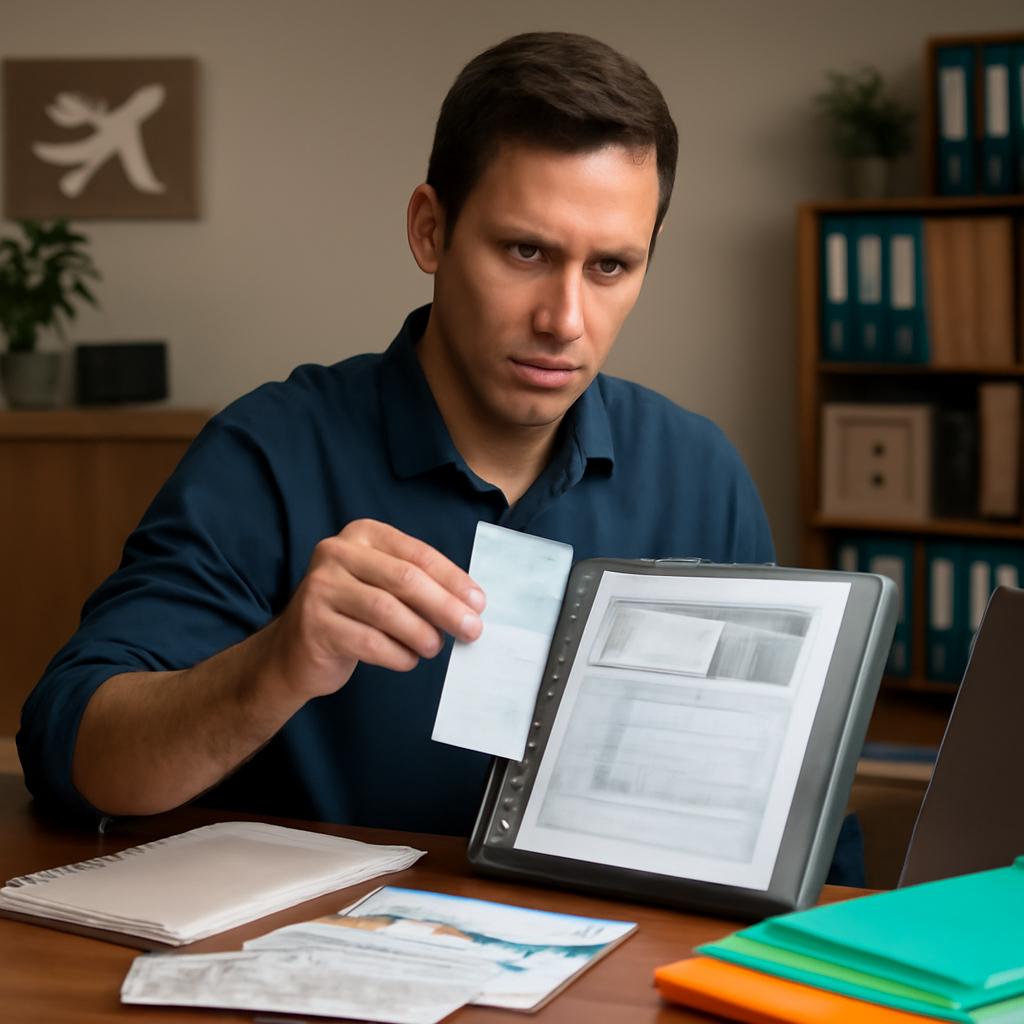 balcao de milhas tutorial sobre anexar comprovante de organizacao de documentos