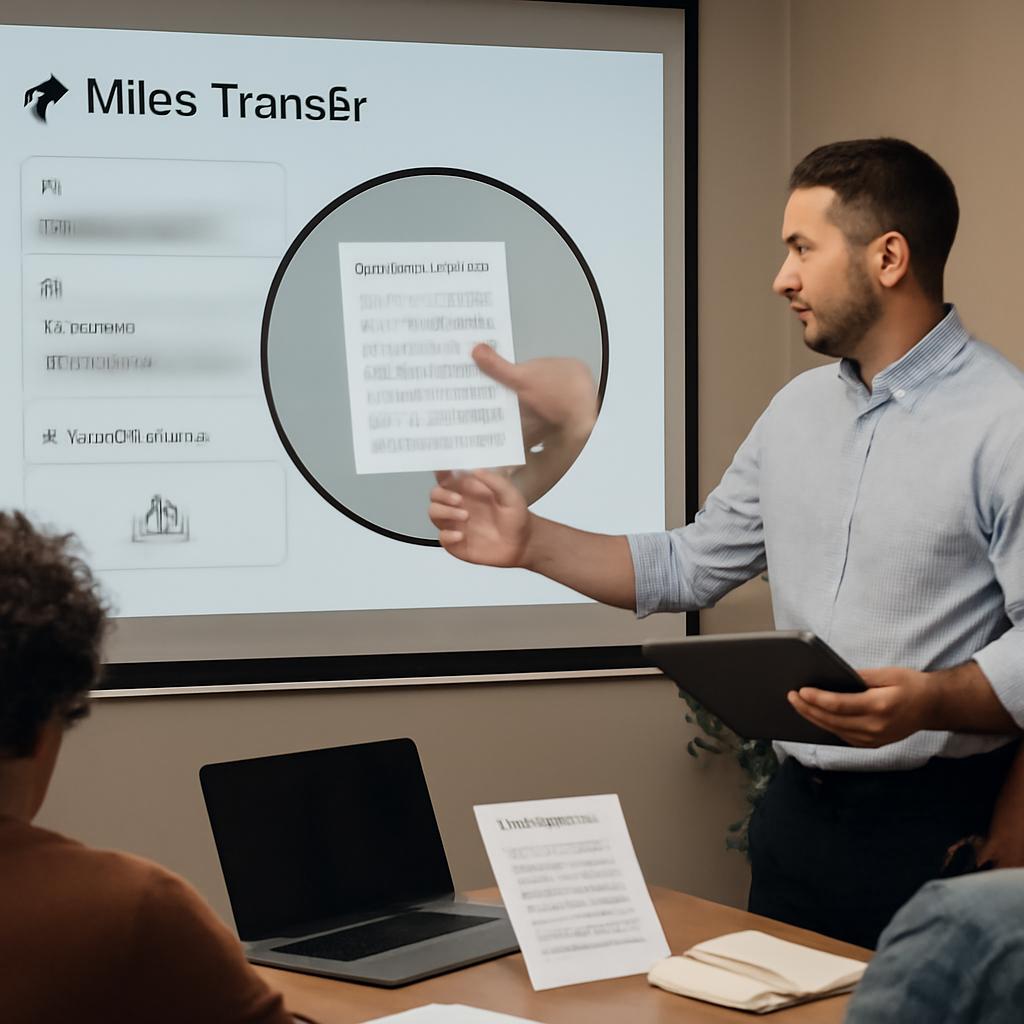 balcao de milhas tutorial sobre anexar comprovante de planejamento de transferências