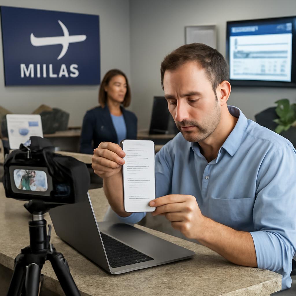 balcao de milhas tutorial sobre anexar comprovante de recebimento