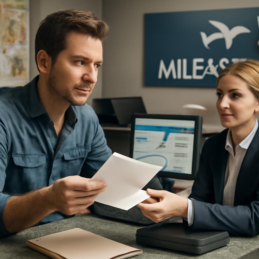 balcao de milhas tutorial sobre anexar documentos