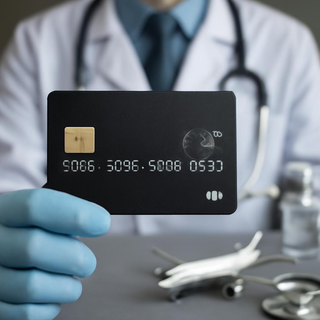 cartão black para médicos e profissionais da saúde com milhas