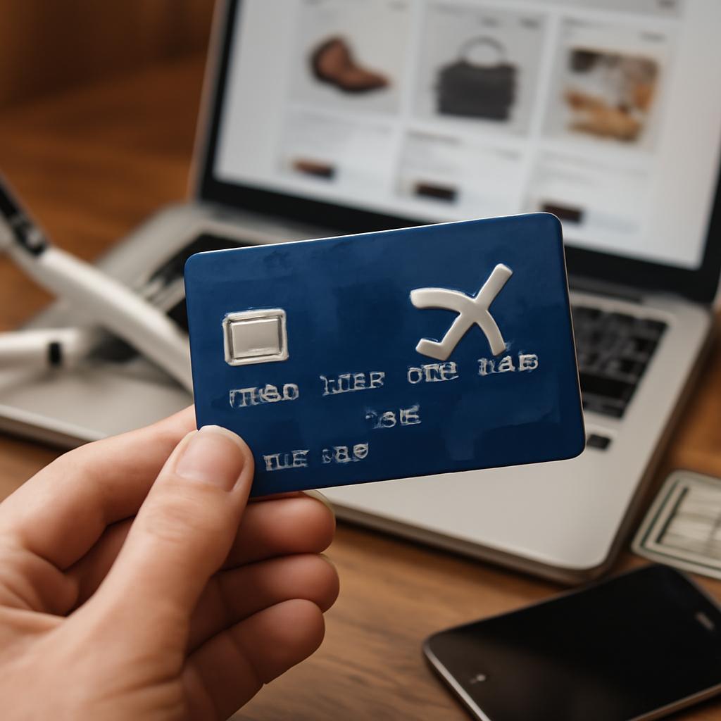 cartão com pontos para compras na internet