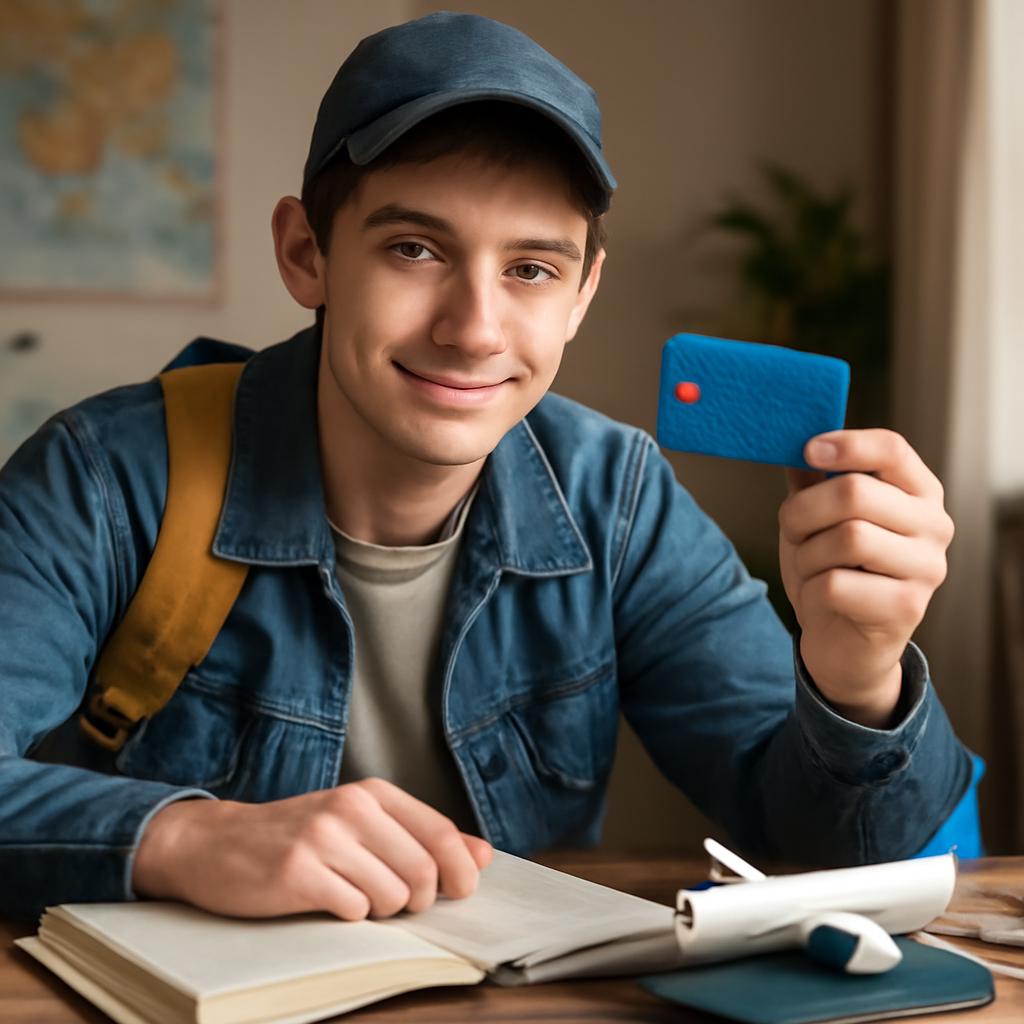 cartão com pontos para estudantes