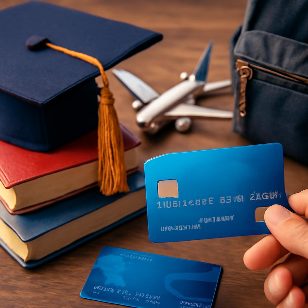 cartão com pontos para universitários
