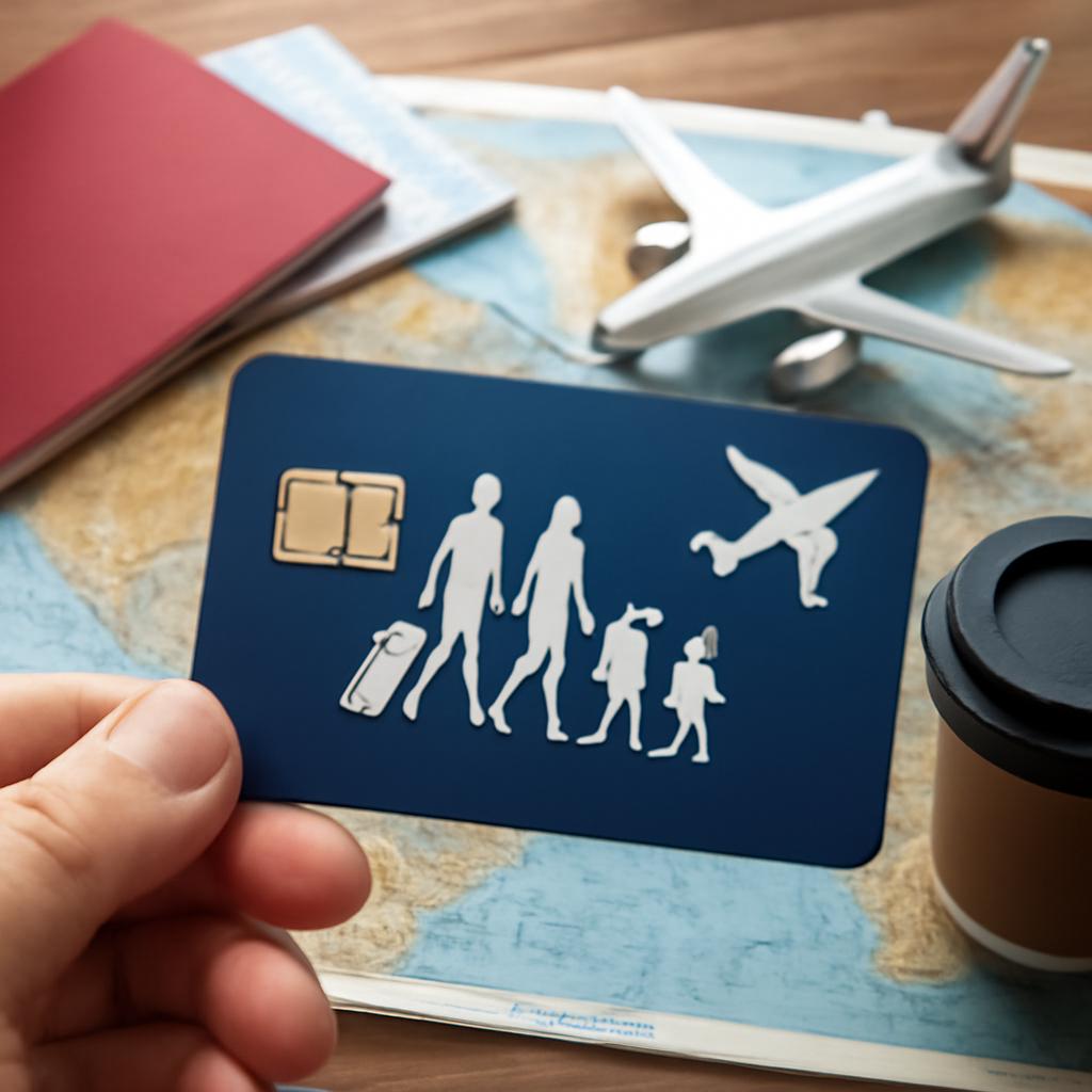 cartão com programa de fidelidade para viagens em grupo