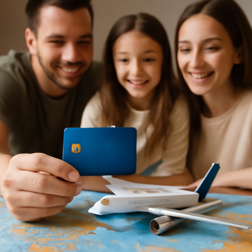 cartão de crédito para acúmulo em família