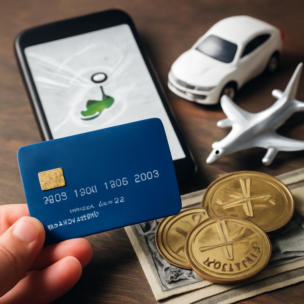 cartão de crédito para pontos em aplicativos de transporte