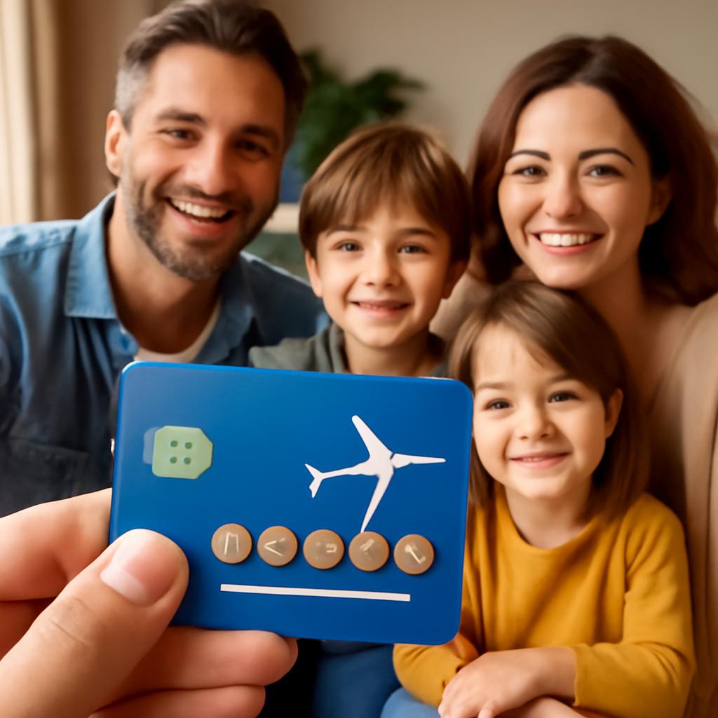 cartão digital família pontuação conjunta