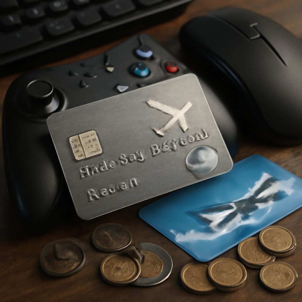 cartão digital para gamers acúmulo de pontos