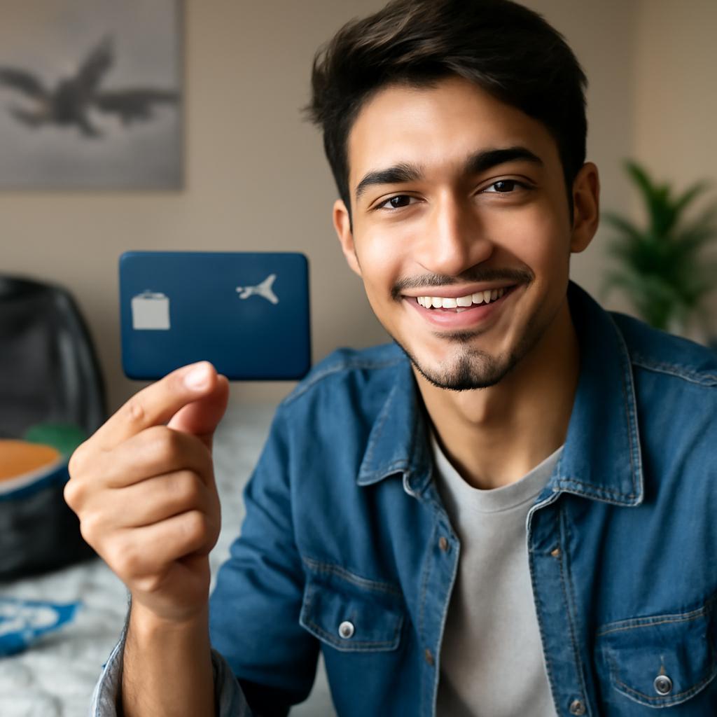 cartão digital para jovens focado em acúmulo de milhas