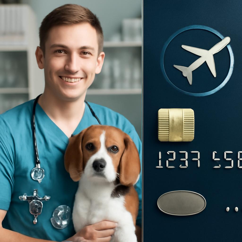 cartão digital para profissionais de saúde animal pontos