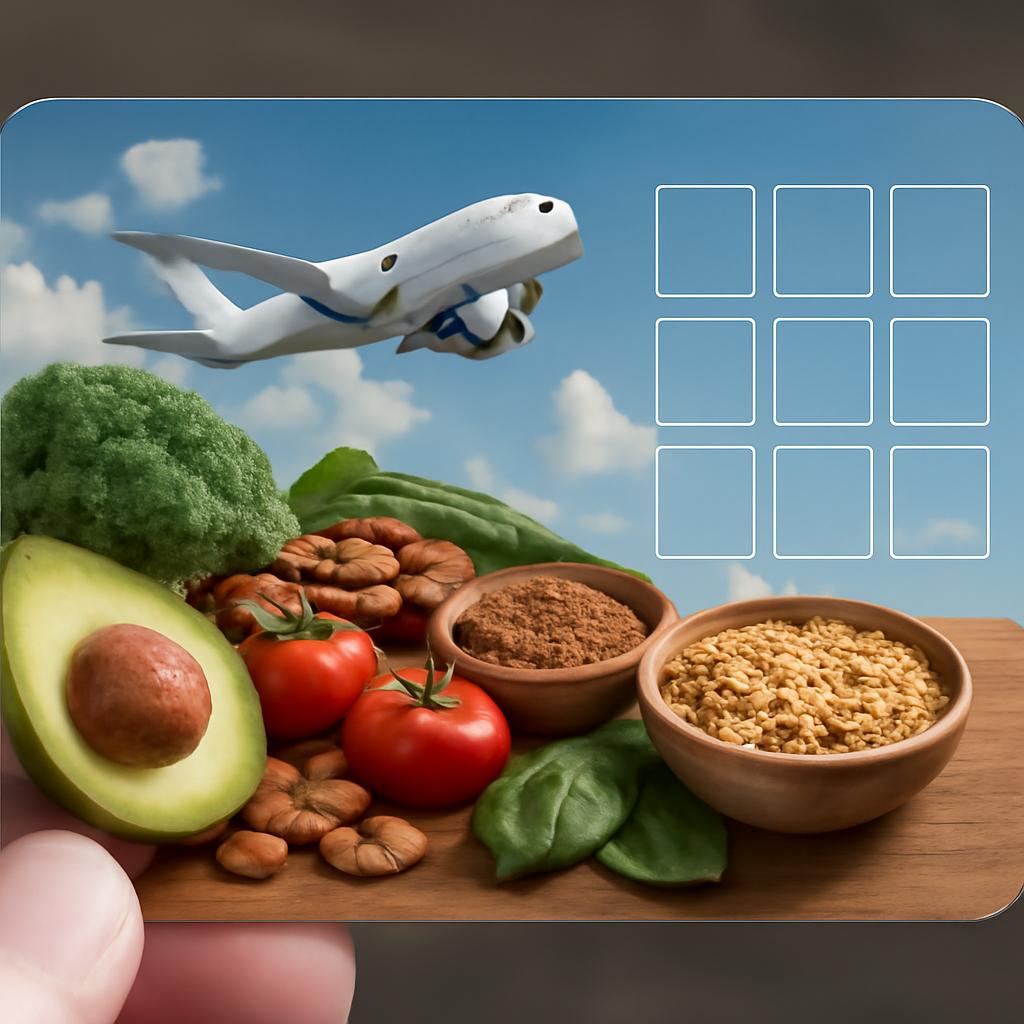 cartão para acúmulo de pontos em compras de alimentação saudável