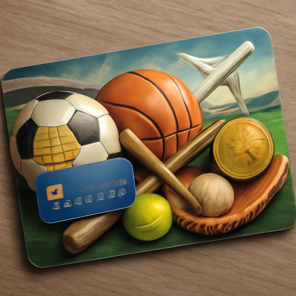 cartão para acúmulo de pontos em eventos esportivos