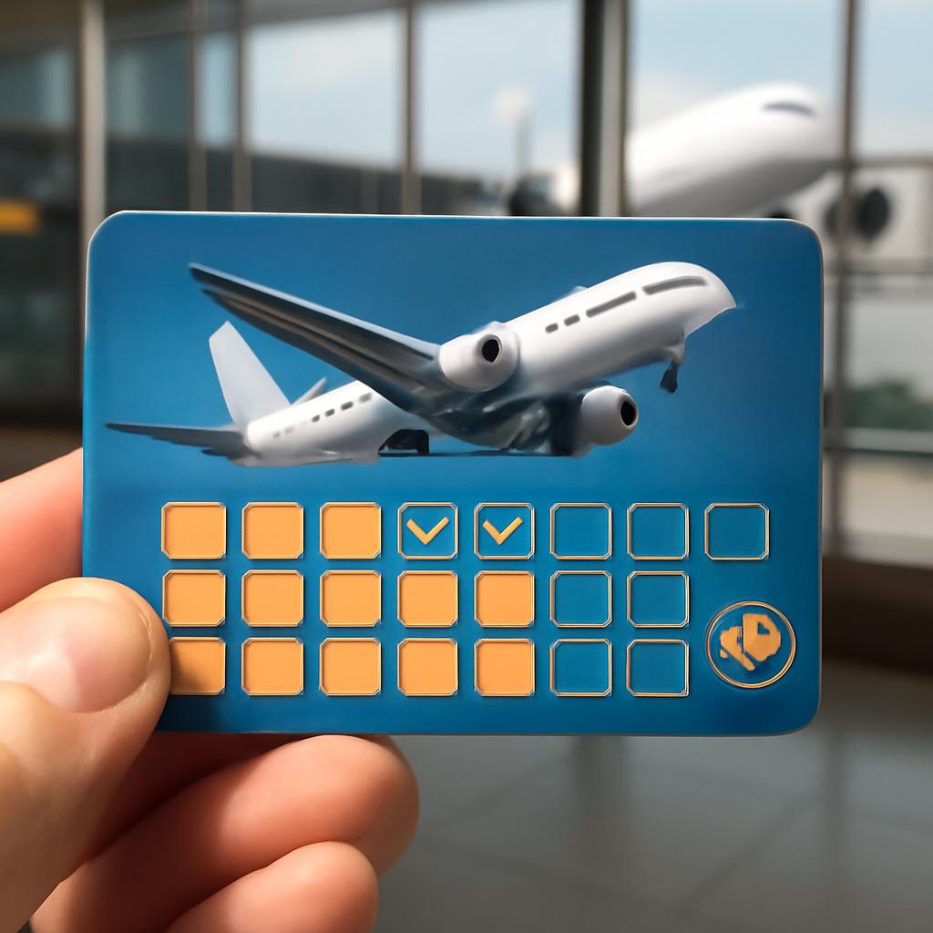 cartão para acúmulo de pontos para viagens frequentes