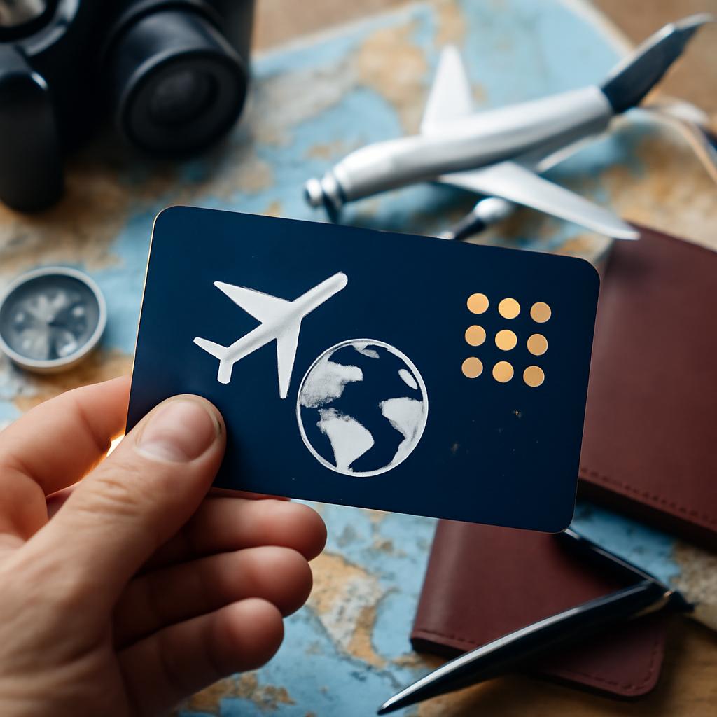 cartão para agentes de viagem juntar pontos
