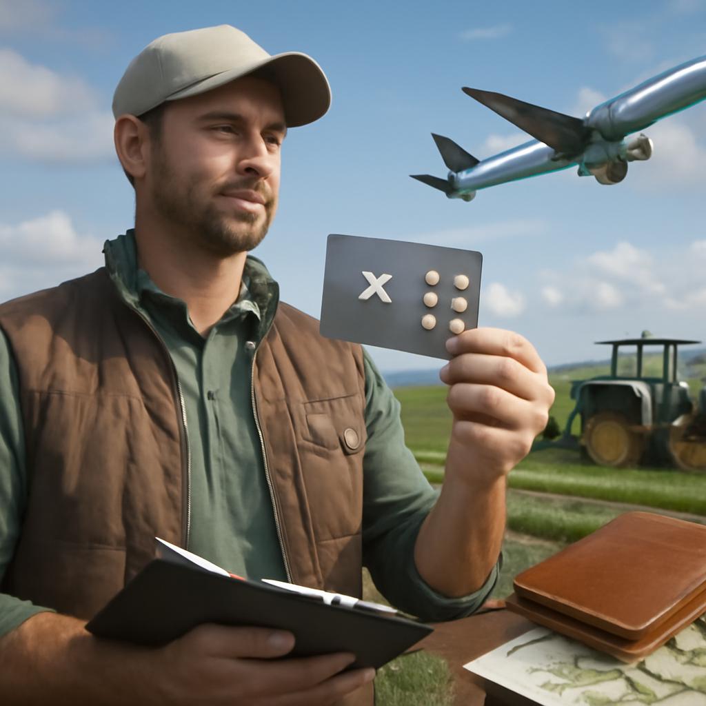 cartão para agrônomos pontos