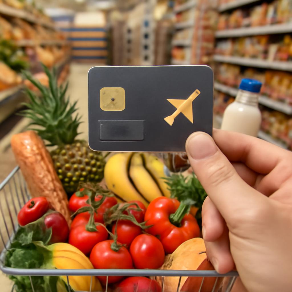 cartão para compras em supermercados e ganhar pontos
