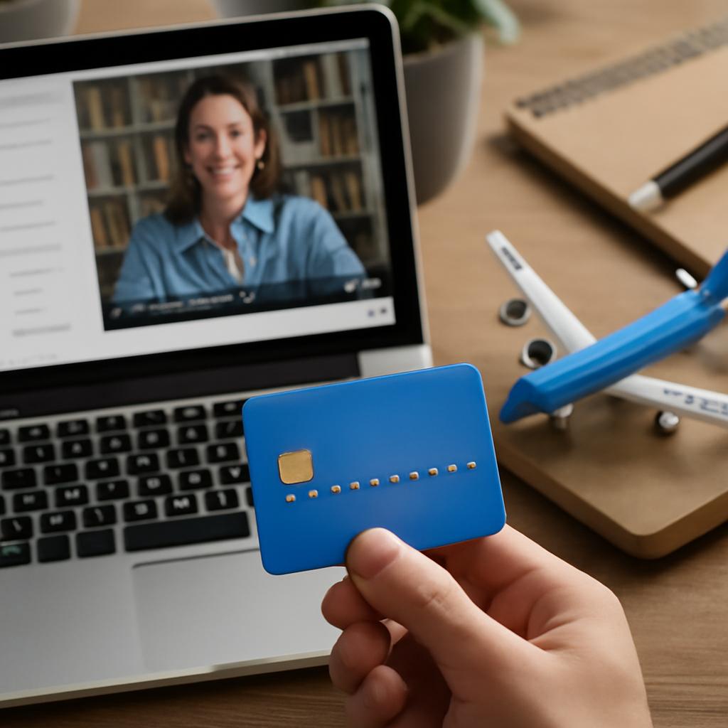 cartão para cursos online e pontos