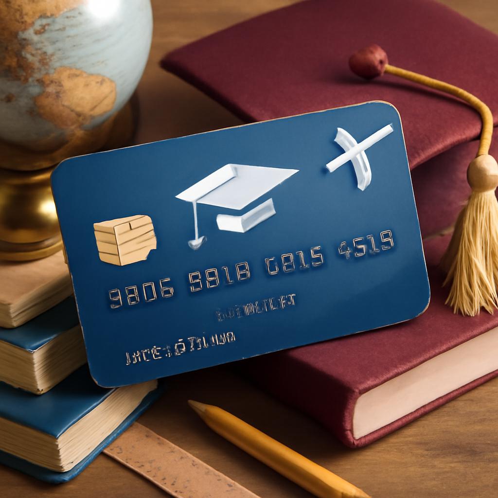 cartão para gastos em educação e acúmulo de pontos