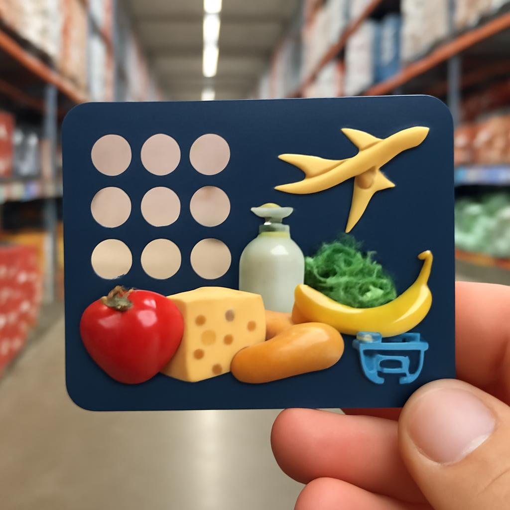 cartão para juntar pontos em compras de supermercado atacadista