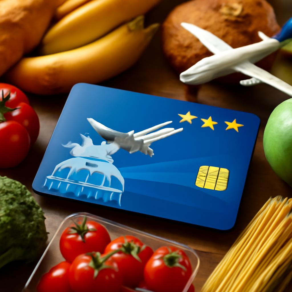 cartão para pontos em compras de alimentos online