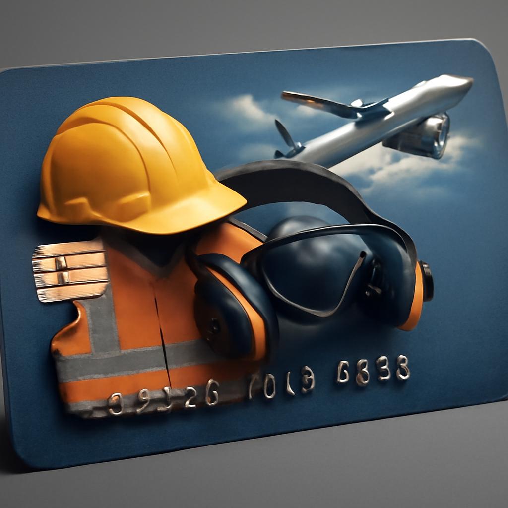 cartão para pontos em compras de equipamentos de segurança