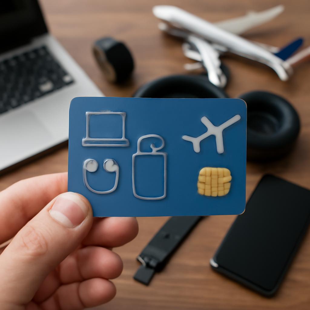 cartão para pontos em compras de gadgets