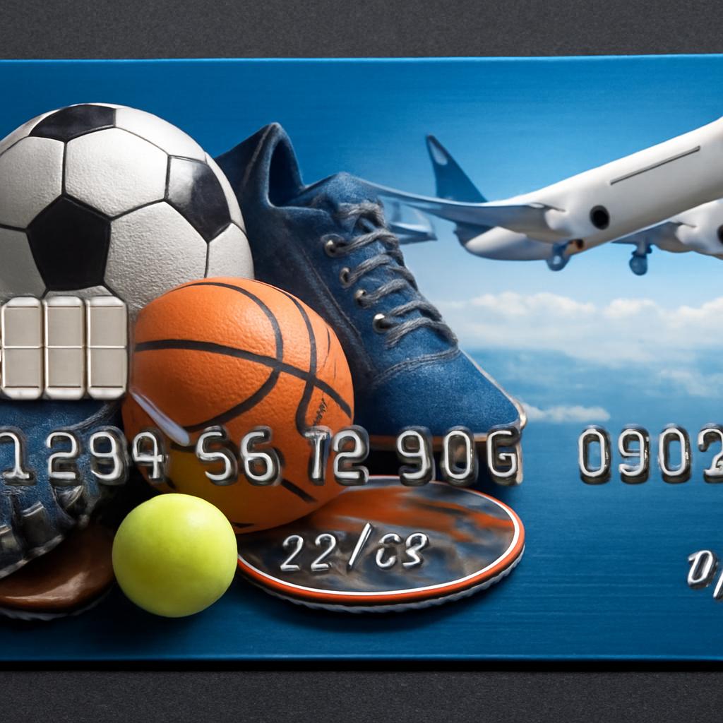 cartão para pontos em compras de material esportivo