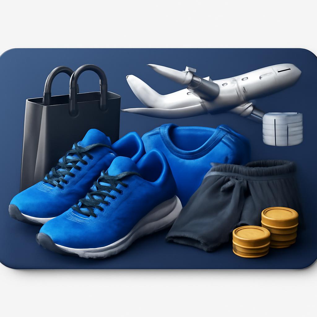 cartão para pontos em compras de roupas esportivas