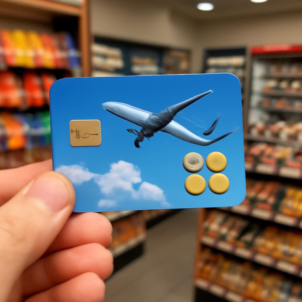 cartão para pontos em compras em lojas de conveniência