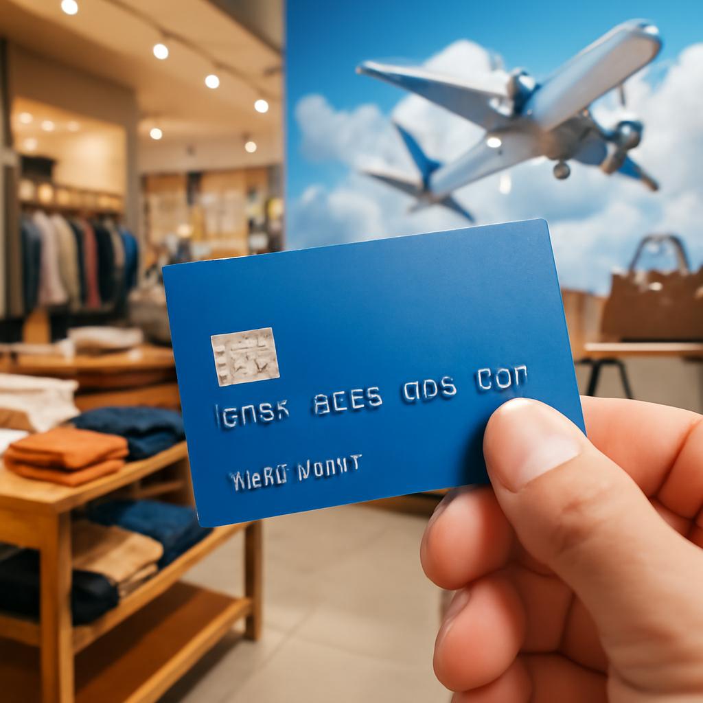 cartão para pontos em compras em lojas físicas