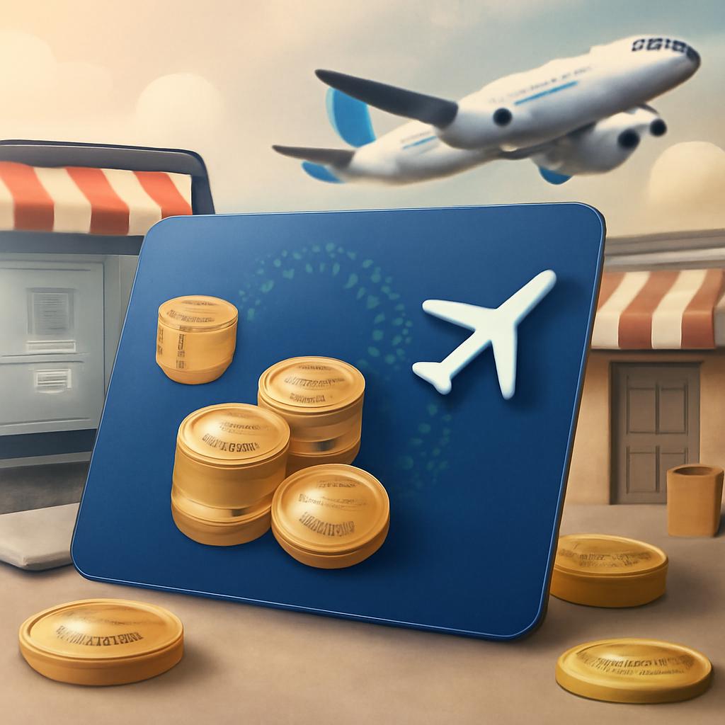 cartão para pontos em compras em lojas físicas e online