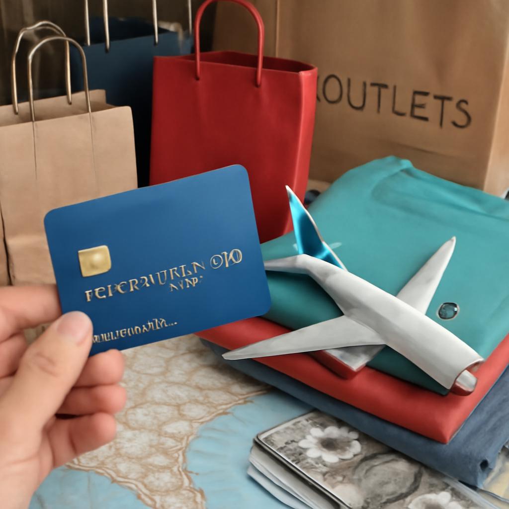 cartão para pontos em compras em outlets internacionais