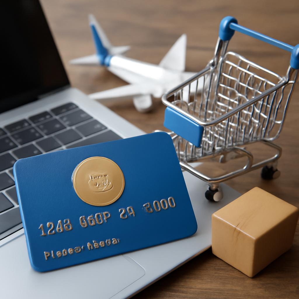 cartão para pontos em compras em plataformas de e-commerce