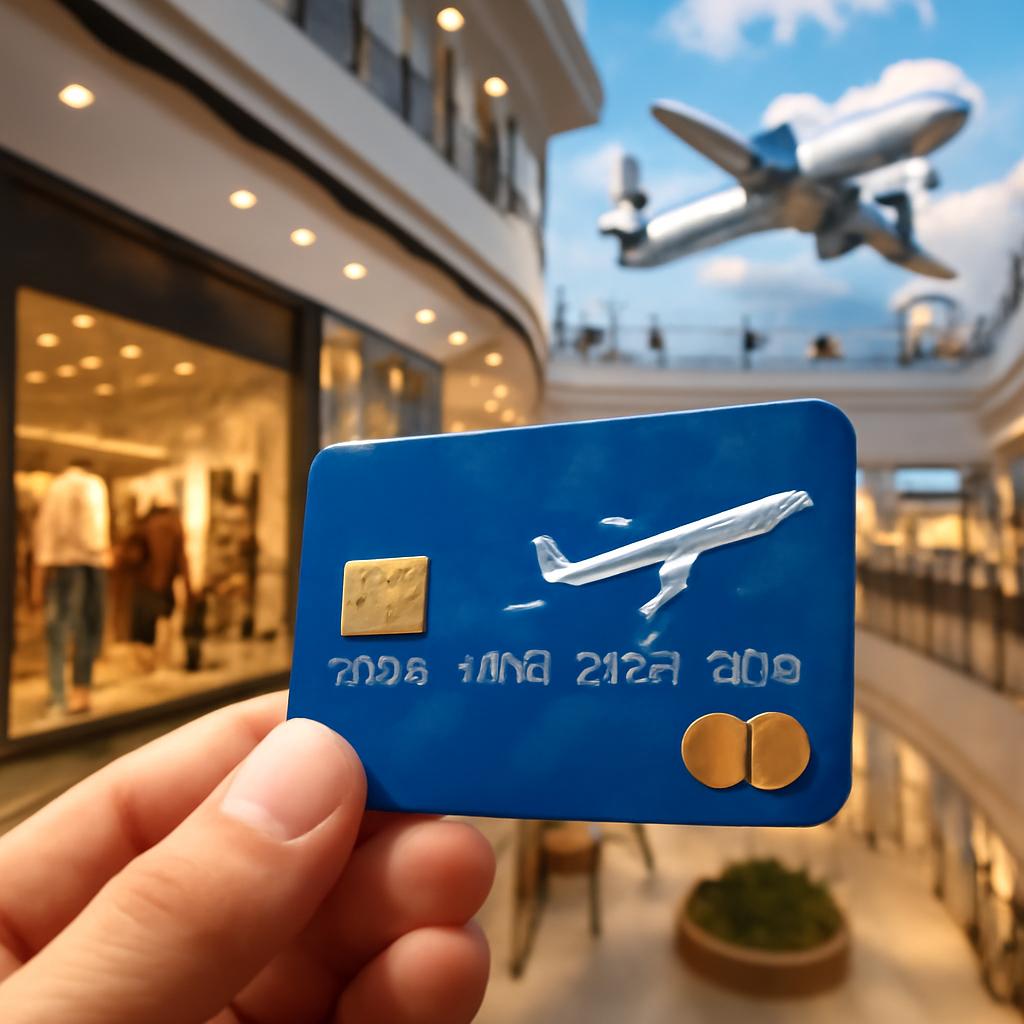 cartão para pontos em compras em shoppings