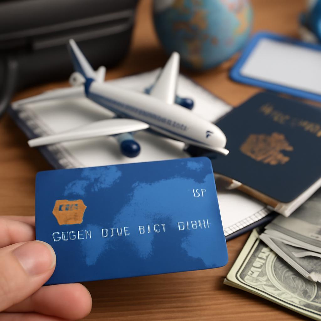 Cartão para pontos em despesas em viagens para congressos