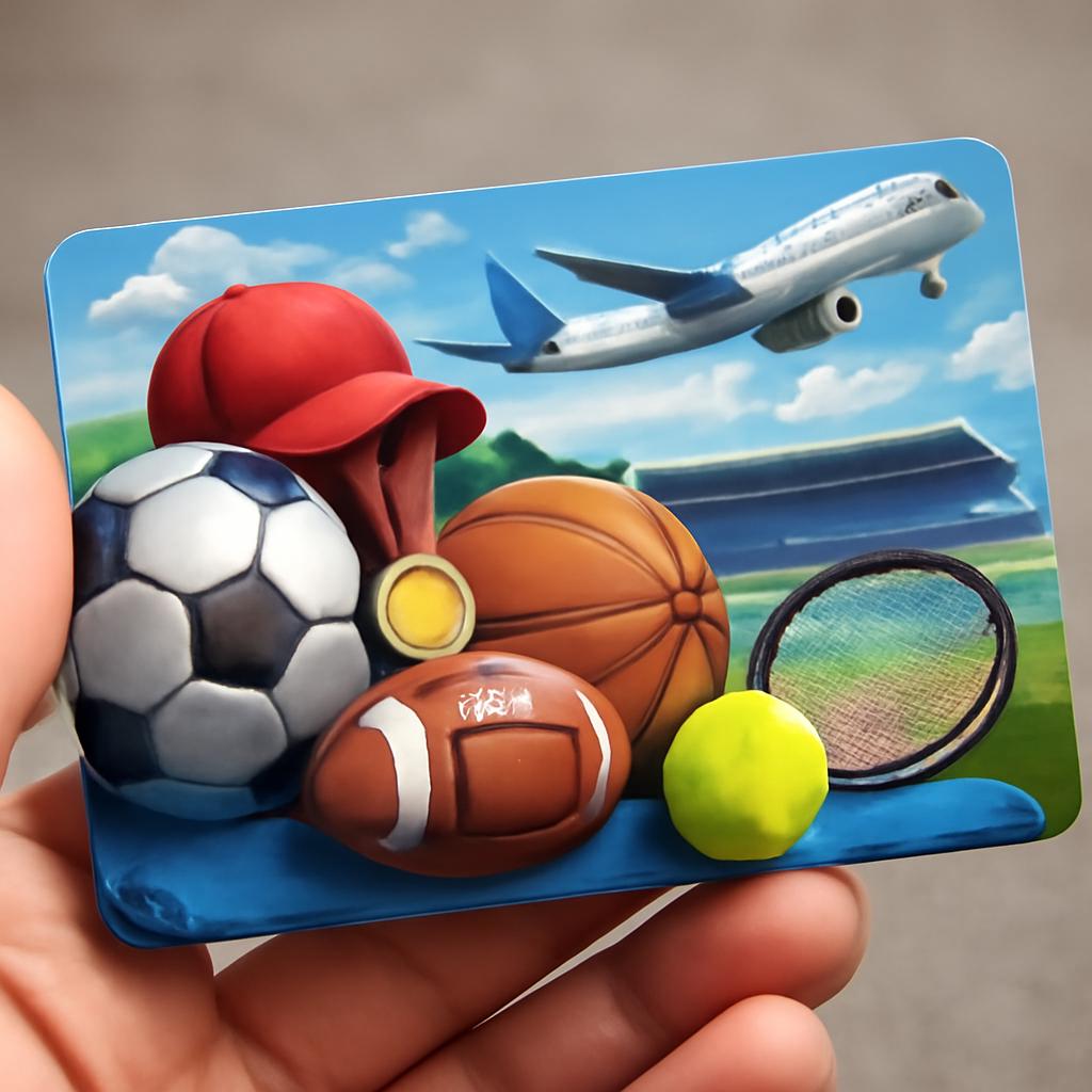 cartão para pontos em eventos esportivos