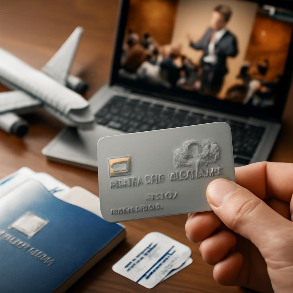cartão para pontos em gastos de viagens para seminários